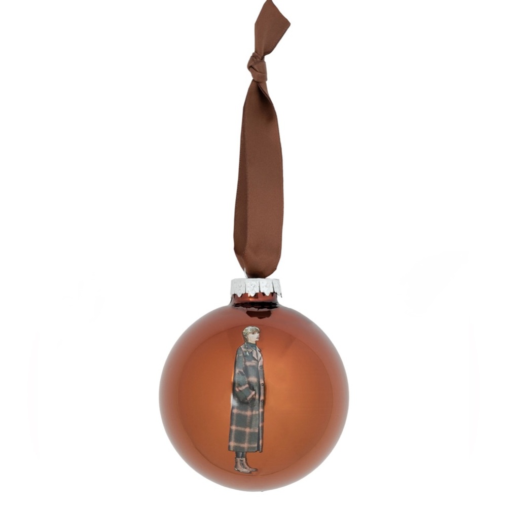 Taylor Swift Brown Holiday Ornament
